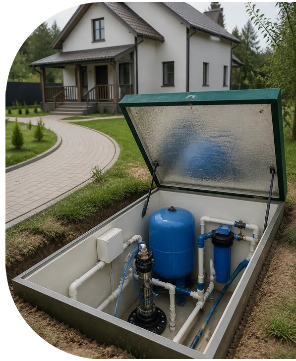 Автономное водоснабжение дома в Саранске от 158040 р. | АПаруса-Срн